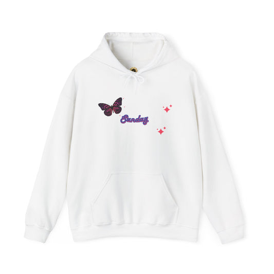 Butterfly Sunday Hoodie Sweatshirt For Women's