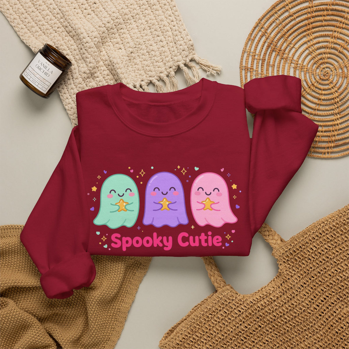 Spooky Cutie Sweatshirt | Cute Pastel Halloween Ghost Crewneck