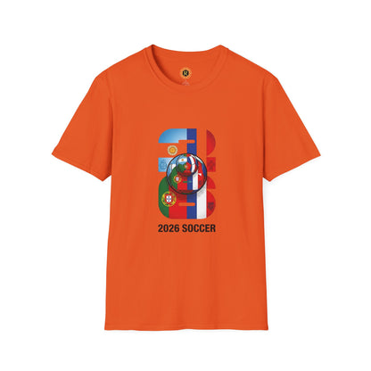 2026 Soccer World Flags T-Shirt | Football Tournament Graphic Tee