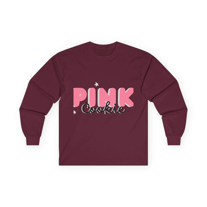 Pink Cookie Long Sleeve Tee - Sweet Treat Vibe - RizQ Life 