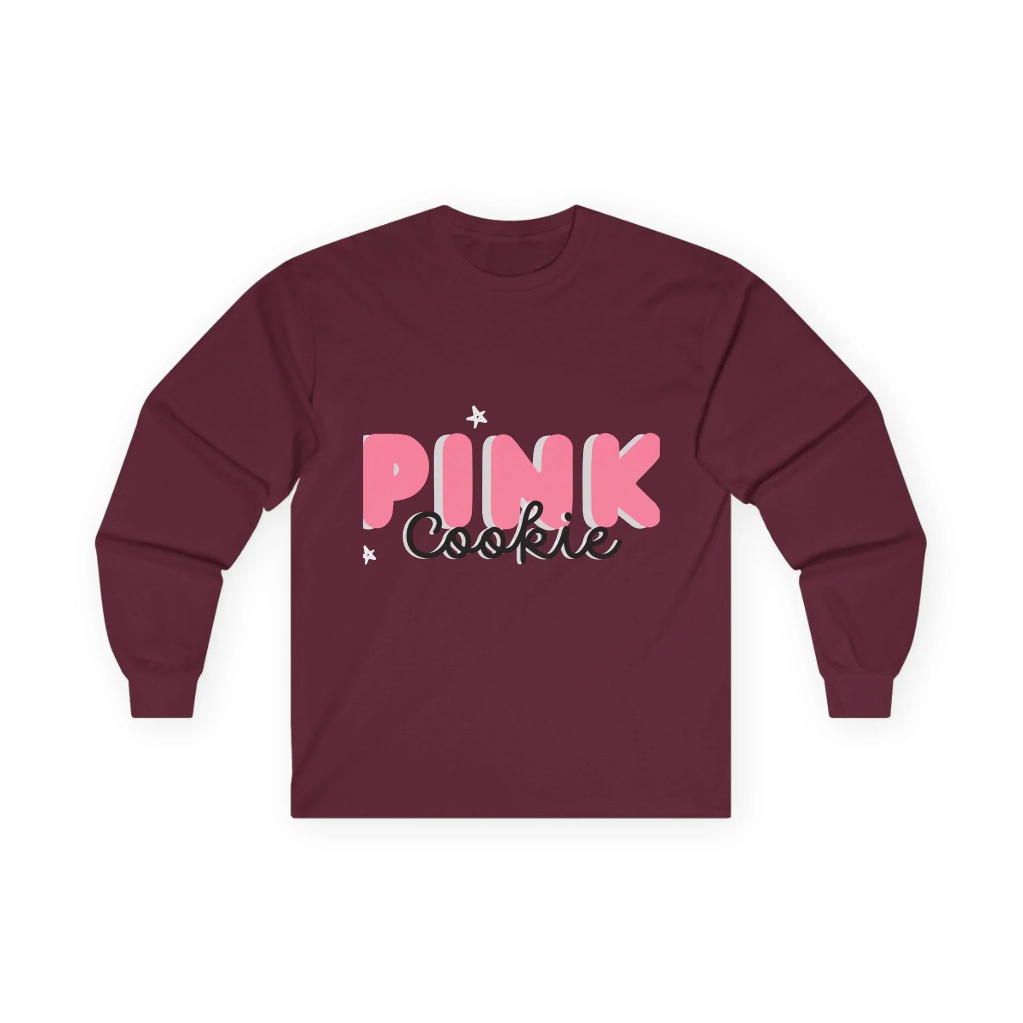 Pink Cookie Long Sleeve Tee - Sweet Treat Vibe - RizQ Life 