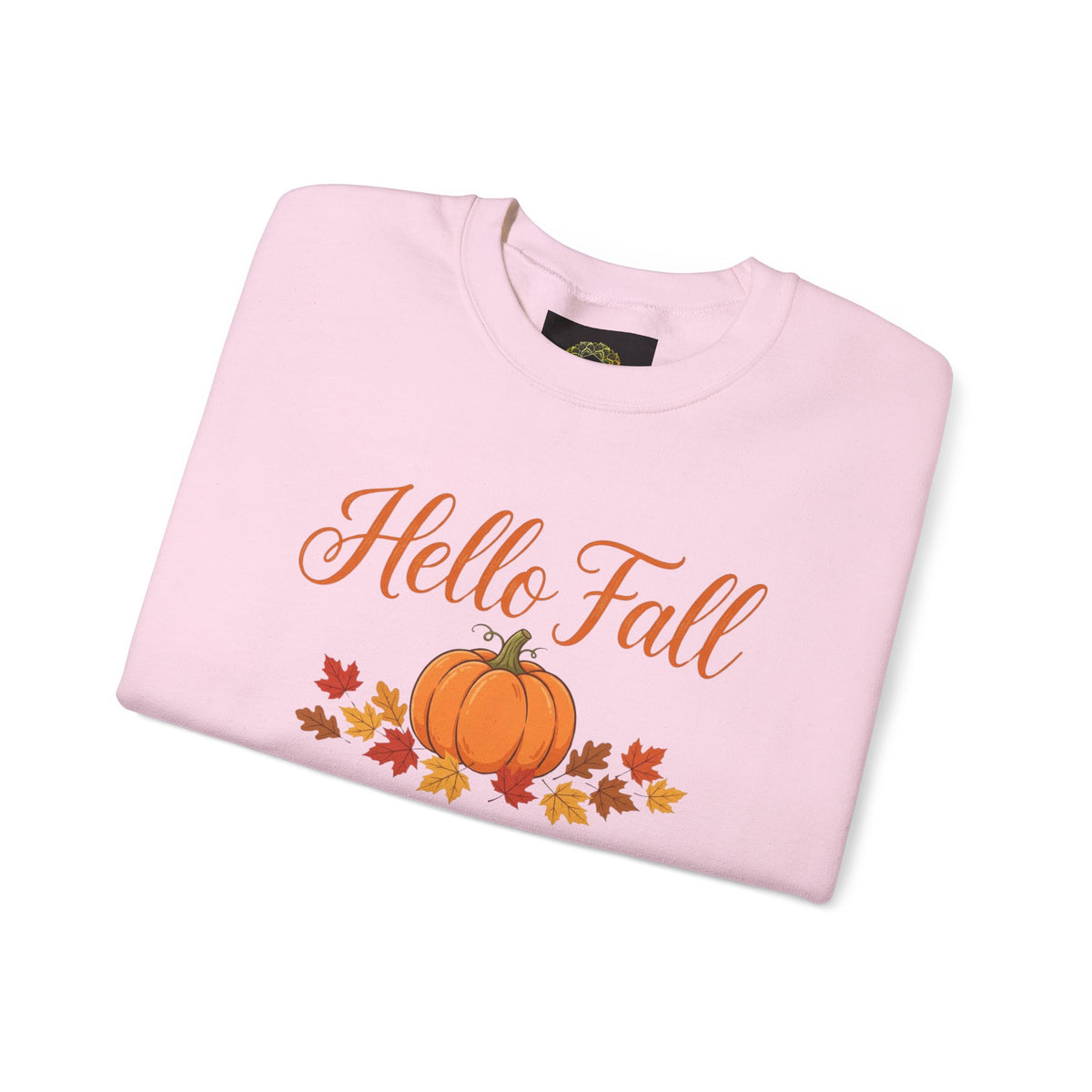 Hello Fall Pumpkin Crewneck Sweatshirt | Cozy Autumn Apparel