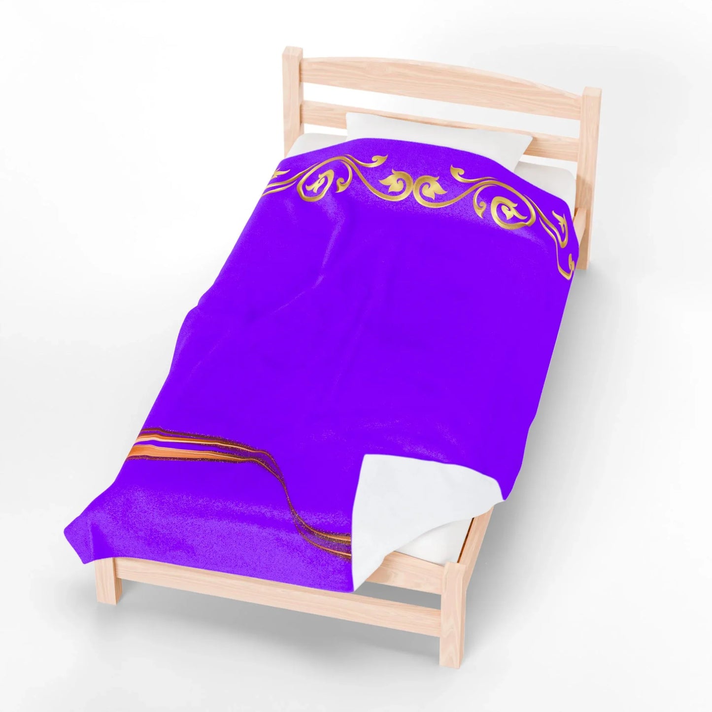 Cozy Velveteen Plush Blanket, Soft Throw for Comfort, Home Decor, Gift for Holidays, Bedroom or Living Room - RizQ Life 