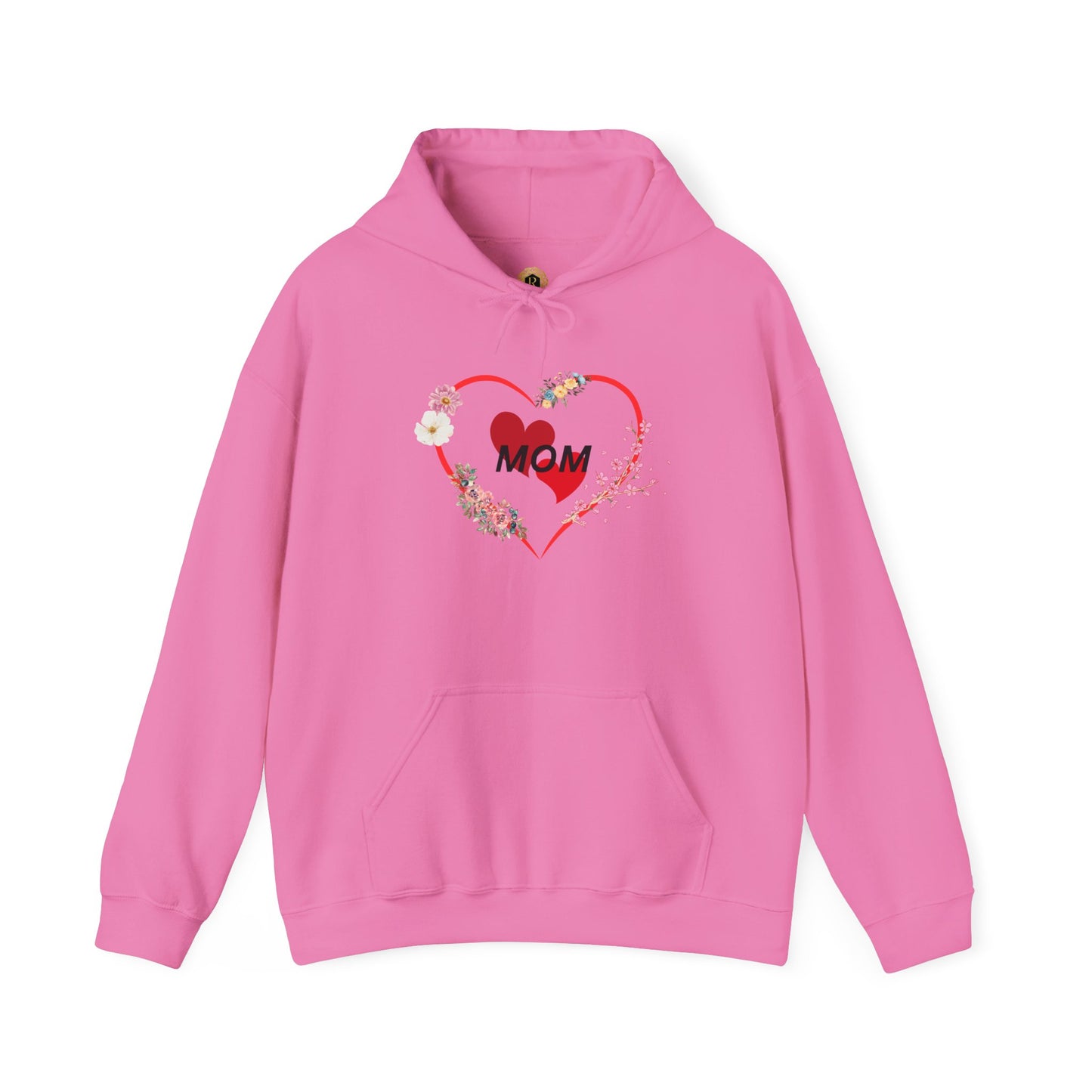 Mom Love Hoodie - Floral Heart Design - Perfect Gift for Mother's Day