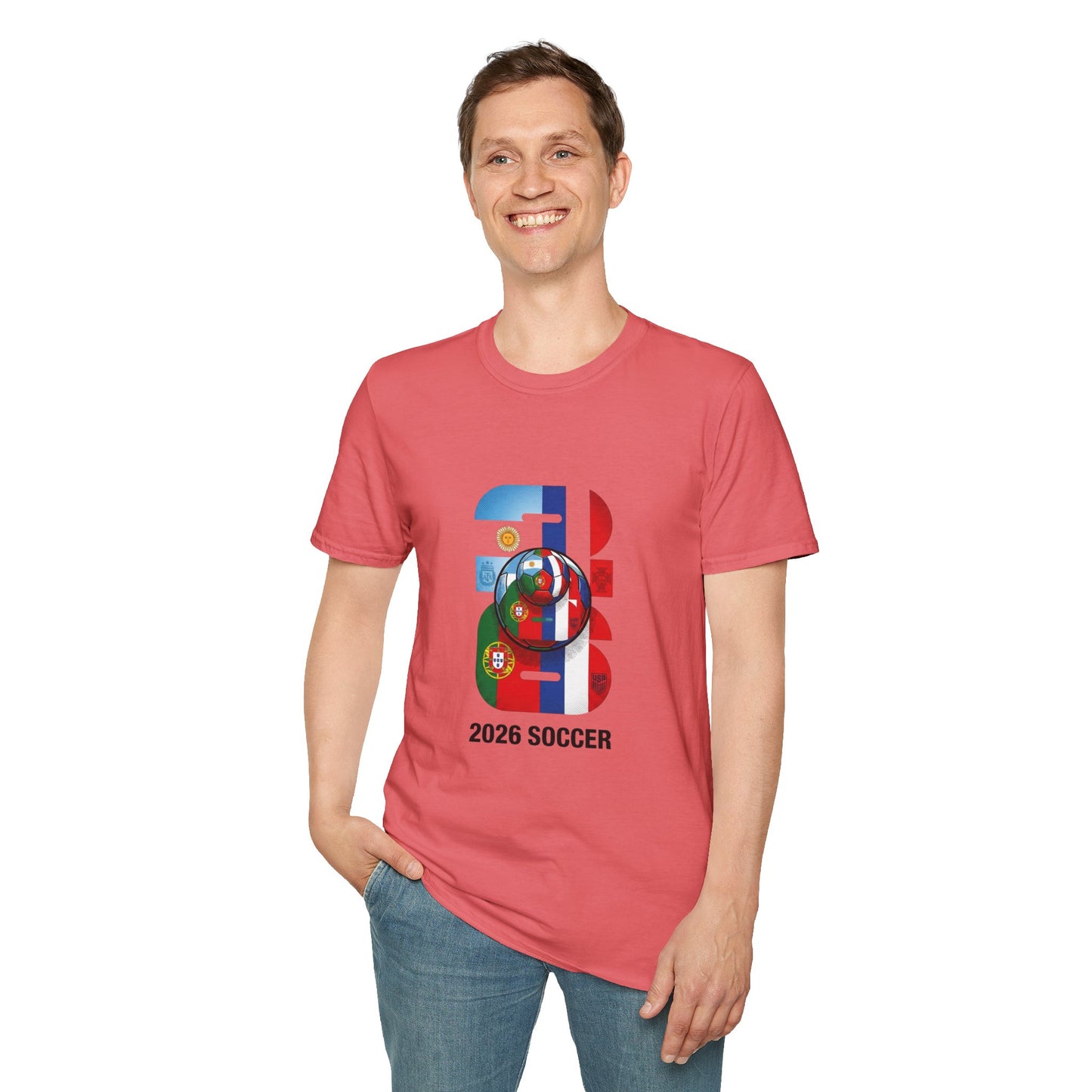 2026 Soccer World Flags T-Shirt | Football Tournament Graphic Tee