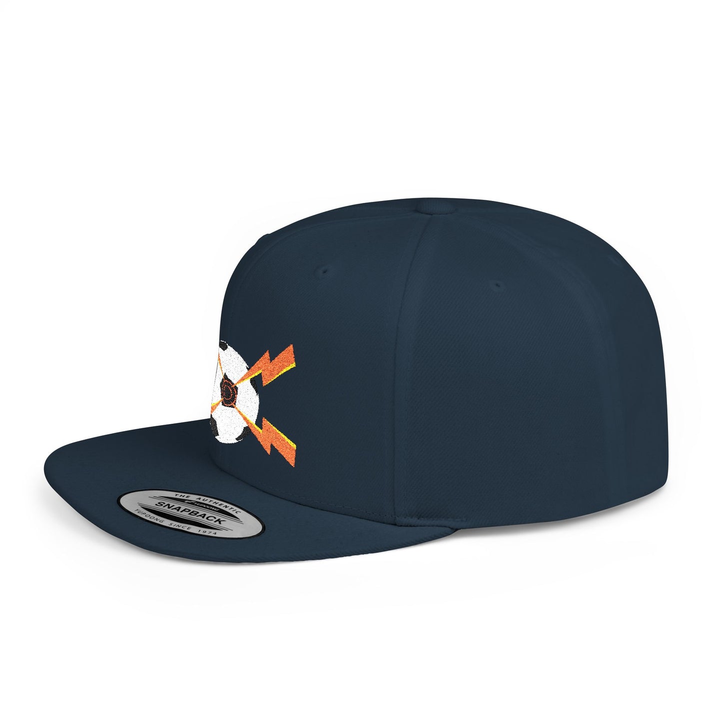 Casquette snapback à visière plate de football – ajustable, élégante et parfaite pour le streetwear, les sorties décontractées, les festivals et les cadeaux.