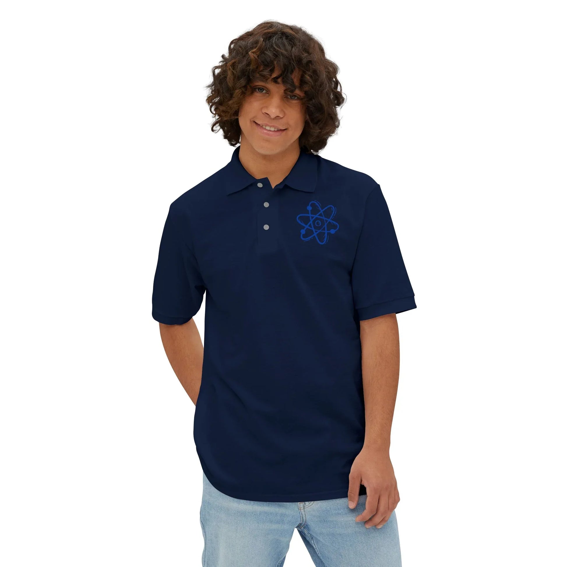 Science-Themed Polo Shirt for Men | Casual Wear for STEM Enthusiasts - RizQ Life 