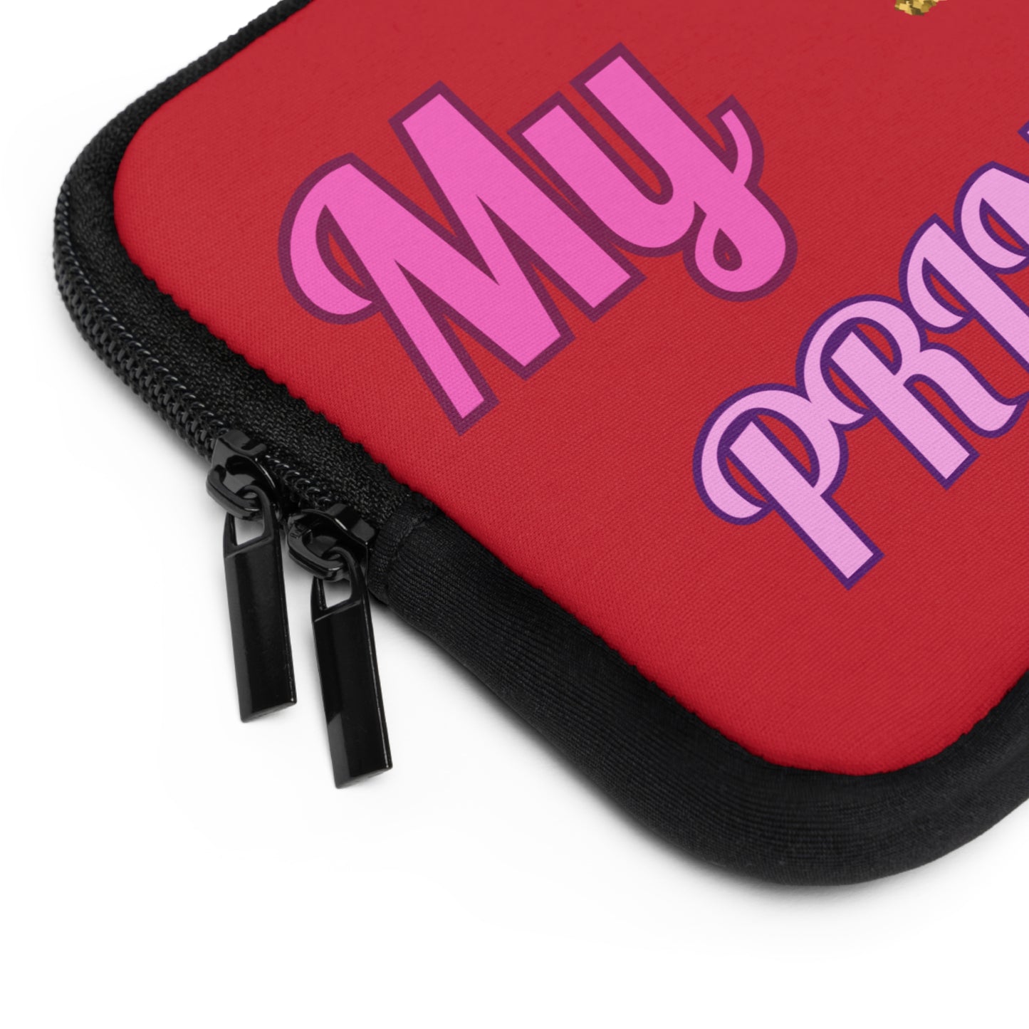 My Princess Laptop Sleeve — Glitter Crown Protective Sleeve for Girls