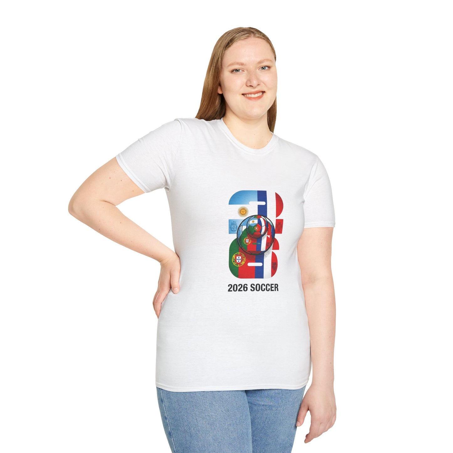 2026 Soccer World Flags T-Shirt | Football Tournament Graphic Tee