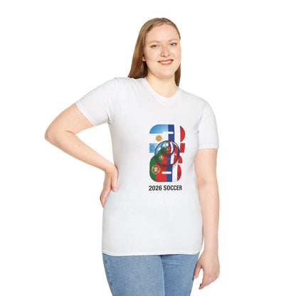 2026 Soccer World Flags T-Shirt | Football Tournament Graphic Tee