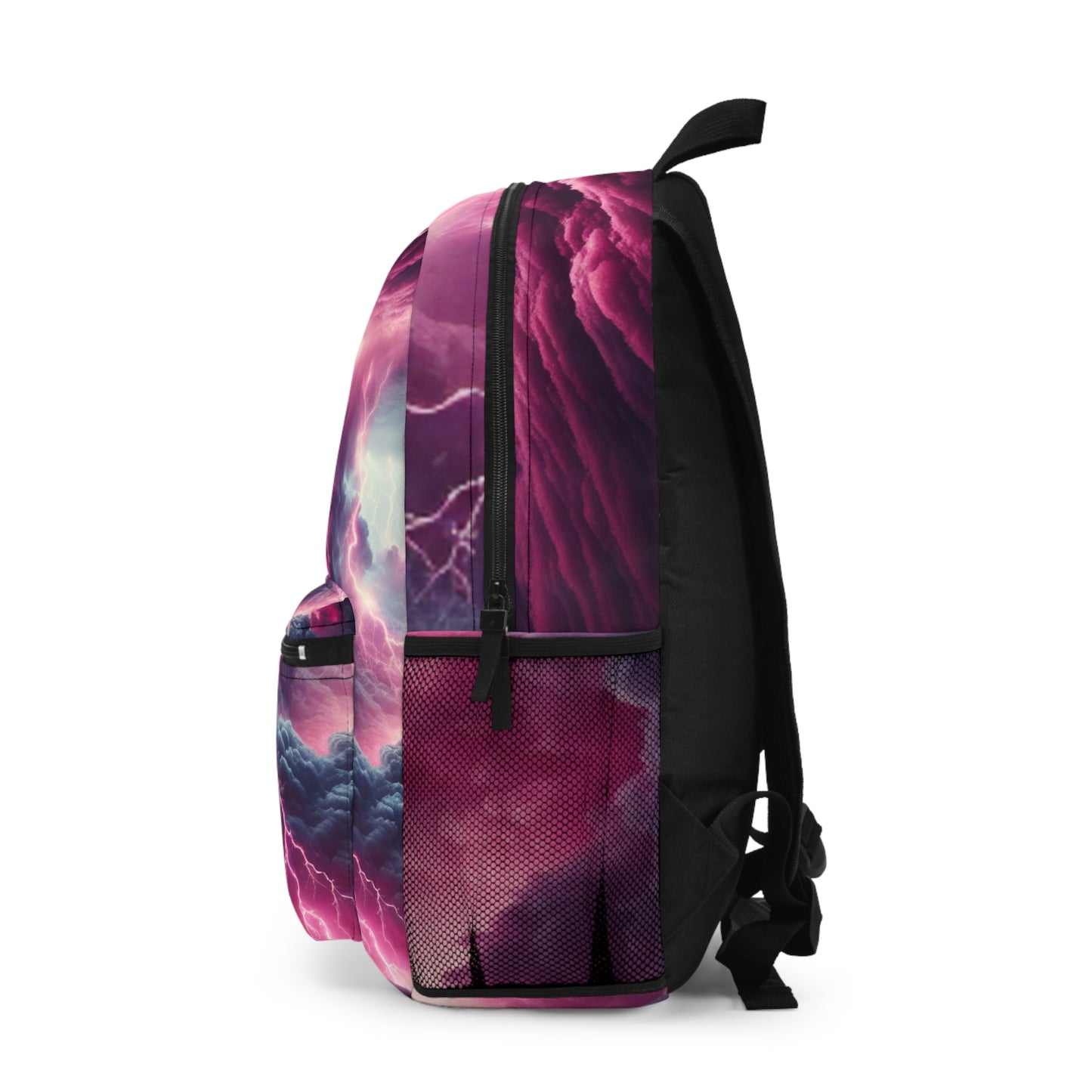 Vibrant Lightning Backpack, Storm Design Bag, School Backpack, Travel Gear, Unique Gifts for Teens, Adventure Ready, Lightweight Backpack