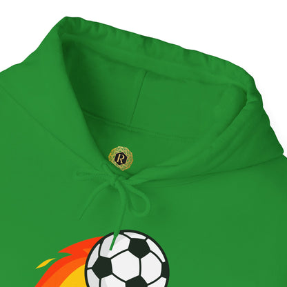 Soccer Fire Ball Hoodie - Men's Heavy Blend Hooded Sweatshirt