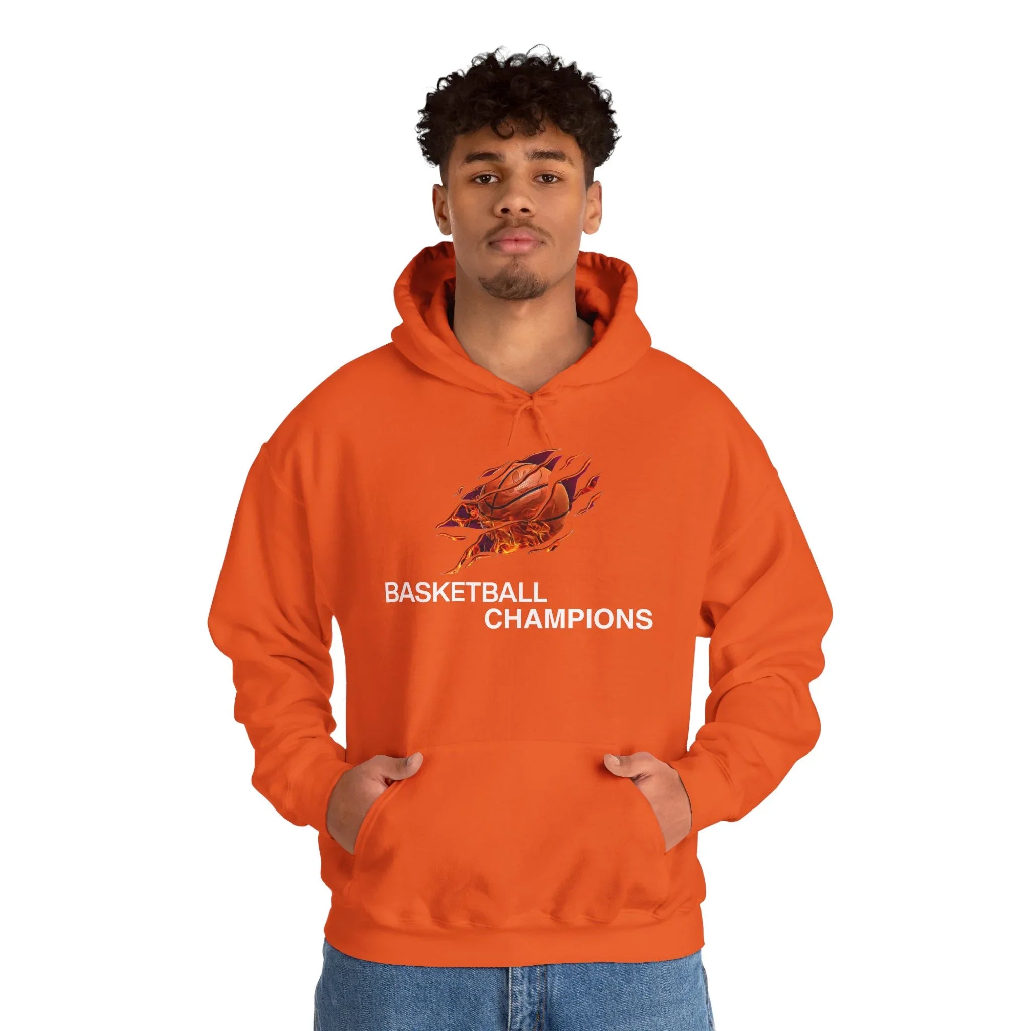 Basketball Champions Hoodie - Men's Heavy Blend Sweatshirt - RizQ Life 
