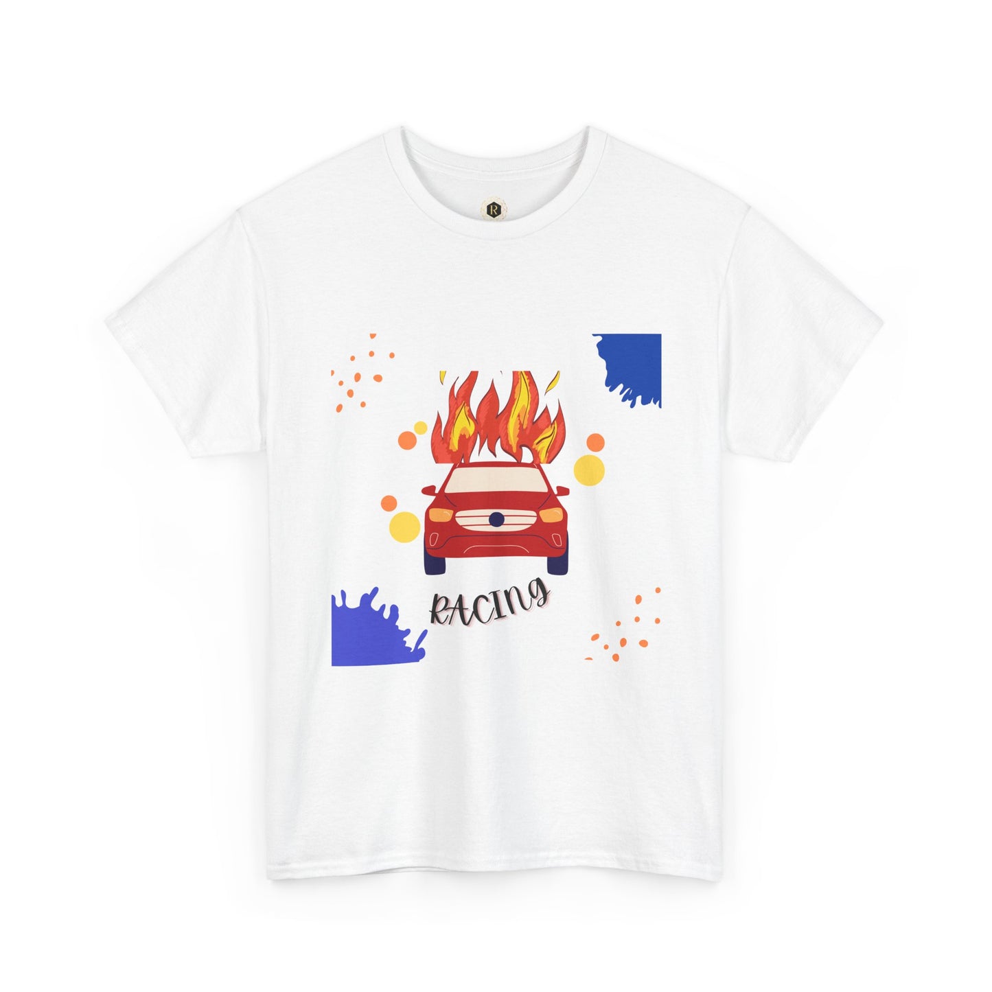 Unisex Racing Graphic T-Shirt – Heavy Cotton Car Racing Tee for Men & Women, Casual Motorsport Fan Shirt, Short Sleeve Top, Sizes S-5XL