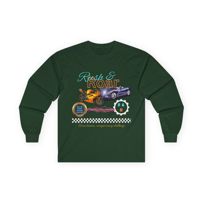 Drive & Roar Long Sleeve Tee - Car Enthusiast Gift
