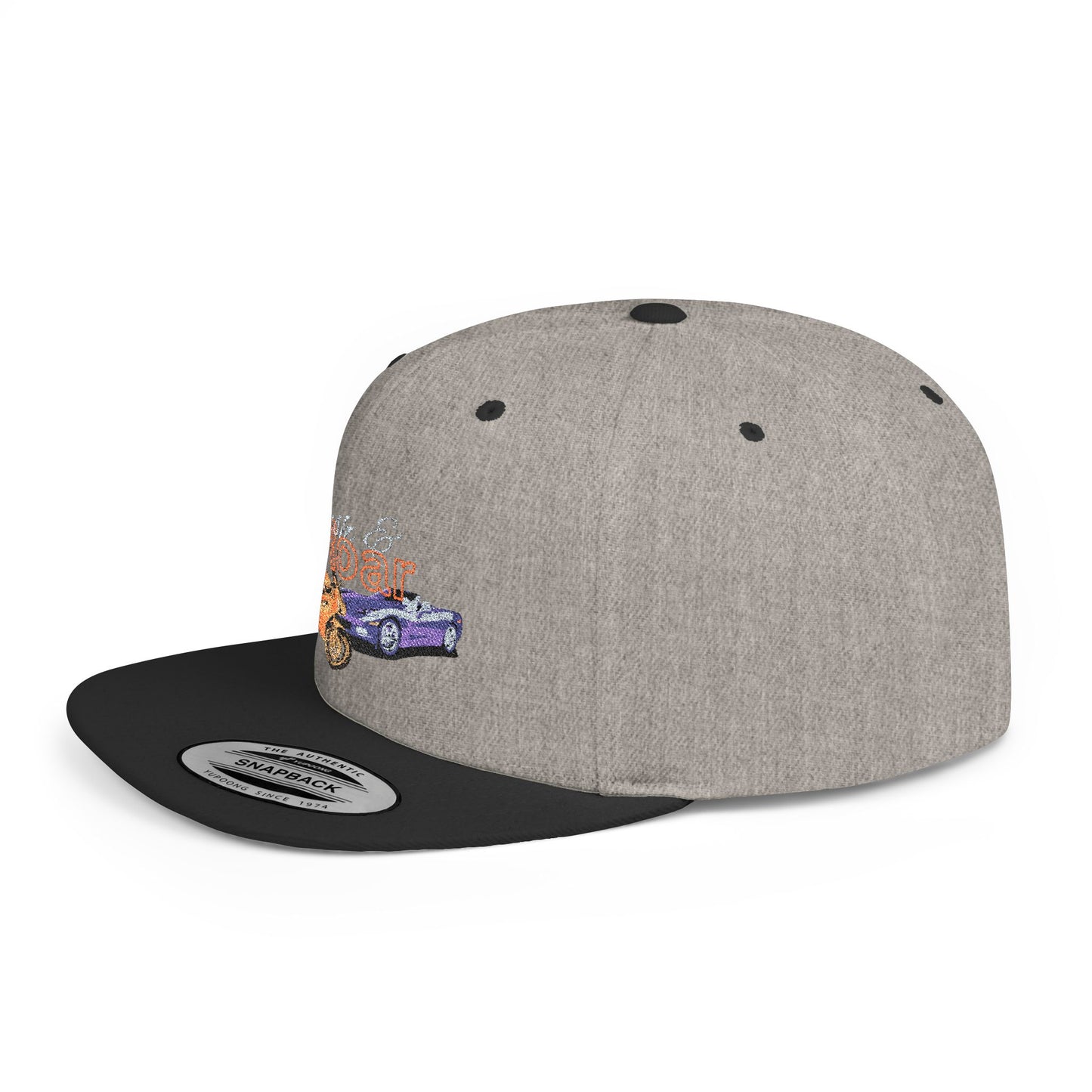 Rush & Rore Vintage Game Snapback Cap — Flat Bill Car Lover Hat
