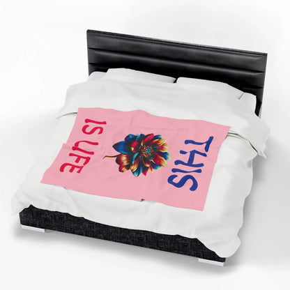 Soft and Cozy Velveteen Plush Blanket | Perfect for Home Decor, Gifts, Cozy Nights, Outdoor Picnics, and Relaxation - RizQ Life 