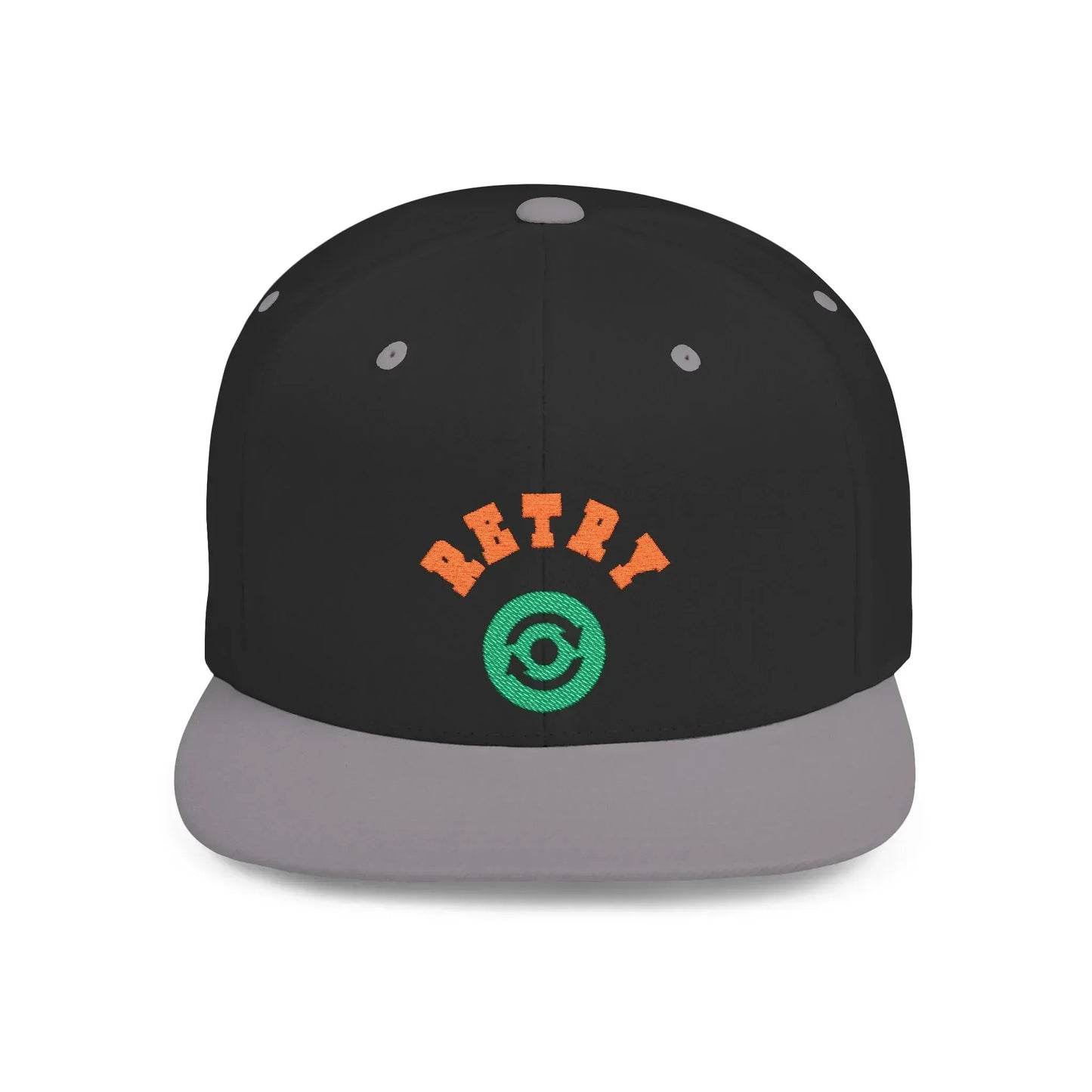 Retry Vintage Flat Bill Snapback Cap – Adjustable streetwear hat for men & women. Ideal gift for casual fashion, festivals, and urban style. - RizQ Life 