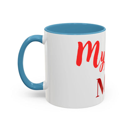 Gift for Mom l My Mom Accent Mug l Coffee or Tea Cup l Birthday & Mother’s Day - RizQ Life 