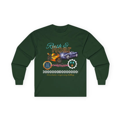 Drive & Roar Long Sleeve Tee - Car Enthusiast Gift - RizQ Life 