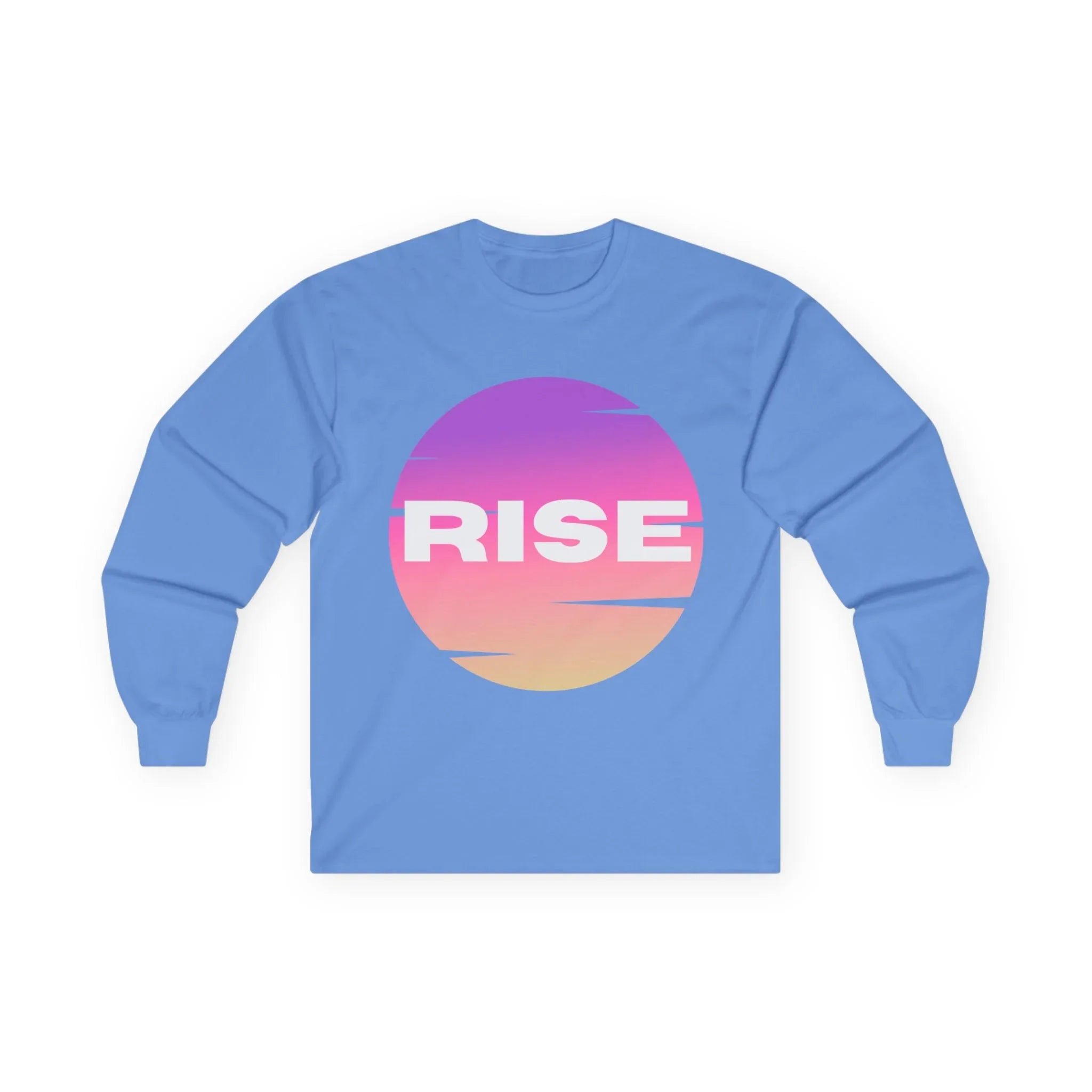 Motivational Long Sleeve Tee - 'RISE' Graphic - RizQ Life 