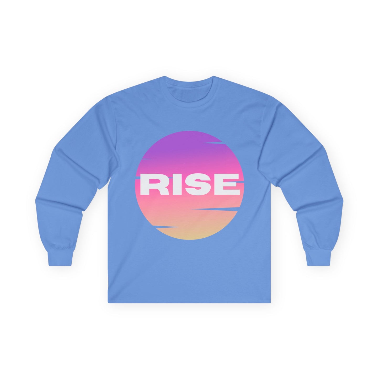 Motivational Long Sleeve Tee - 'RISE' Graphic