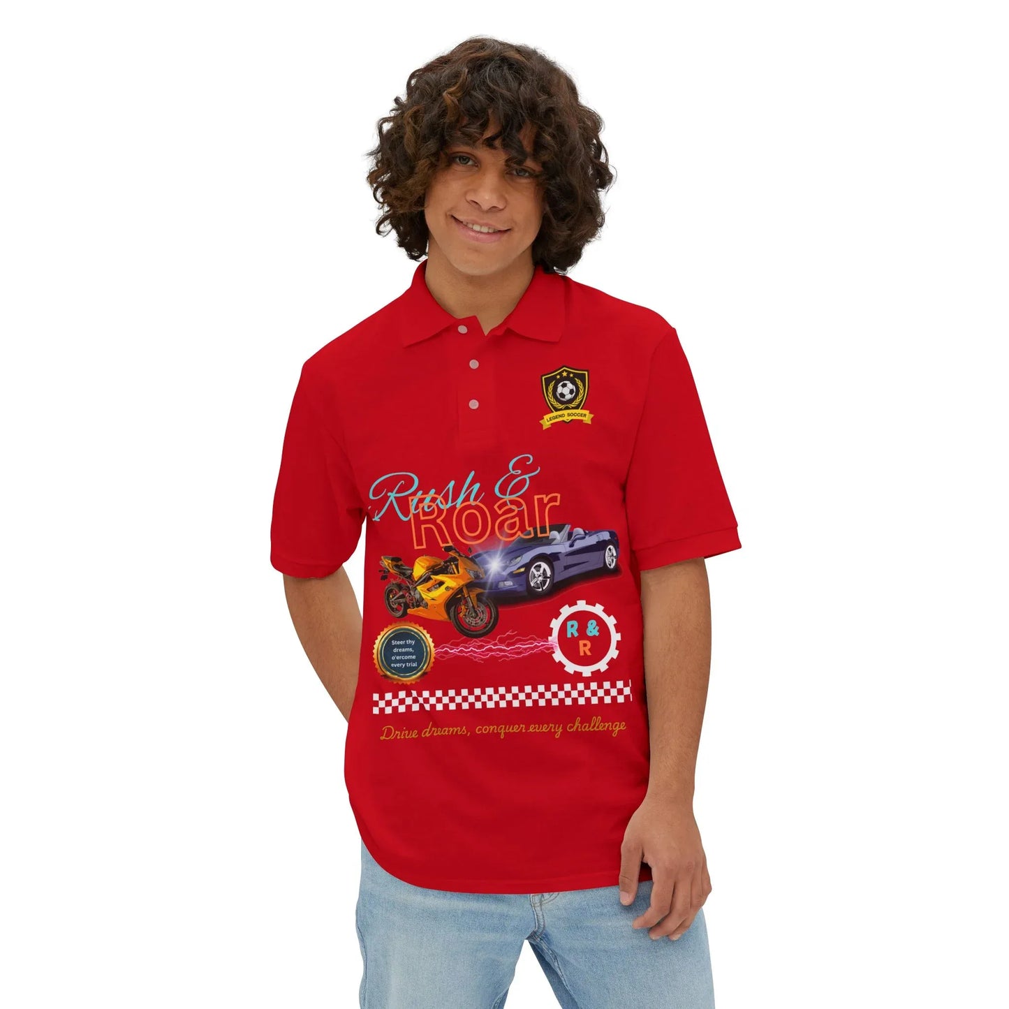 Graphic Men's Polo Shirt - RizQ Life 