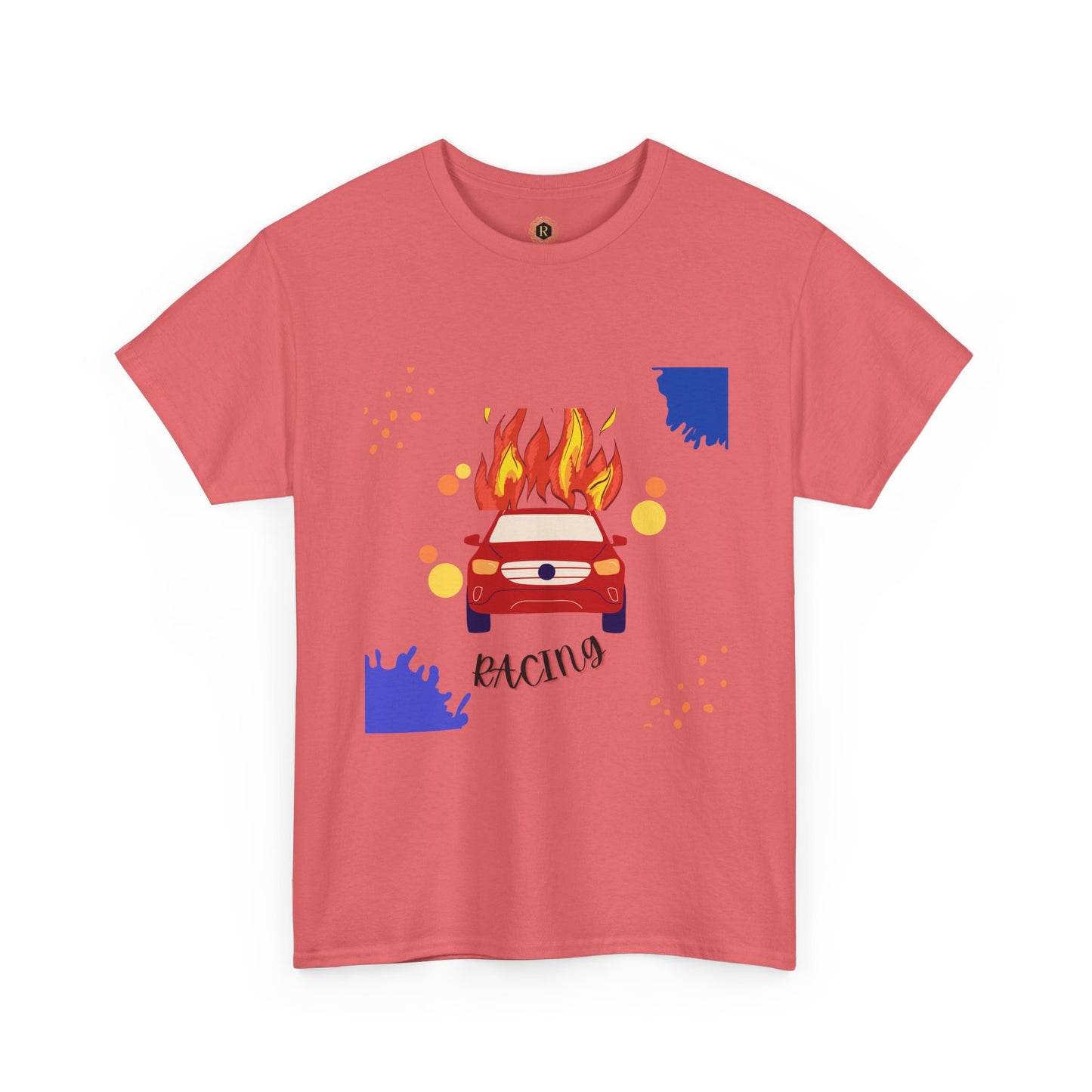 Unisex Racing Graphic T-Shirt – Heavy Cotton Car Racing Tee for Men & Women, Casual Motorsport Fan Shirt, Short Sleeve Top, Sizes S-5XL