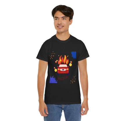 Unisex Racing Graphic T-Shirt – Heavy Cotton Car Racing Tee for Men & Women, Casual Motorsport Fan Shirt, Short Sleeve Top, Sizes S-5XL