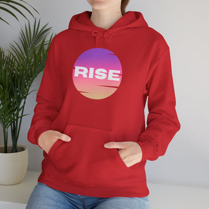 Women's Rise Graphic Hoodie - Cozy & Inspirational Sweatshirt