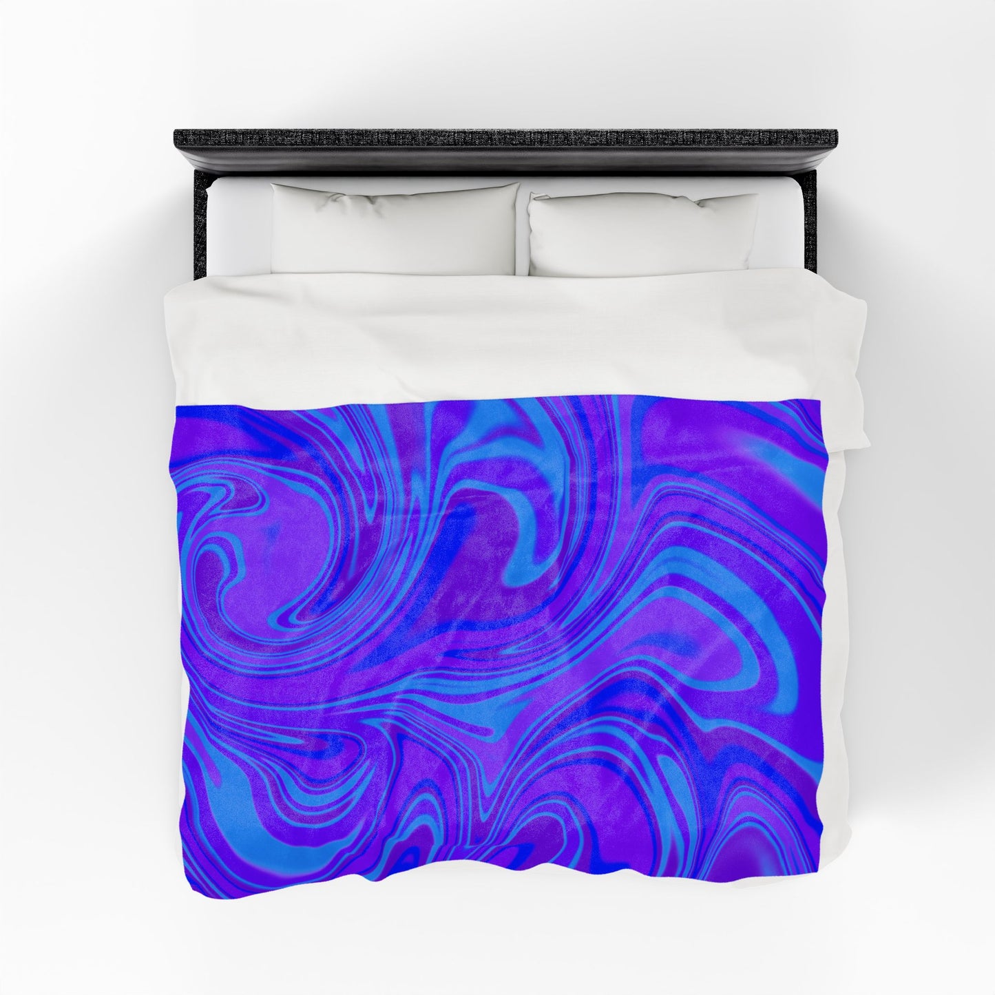 Velveteen Plush Blanket - Vibrant Abstract Cozy Throw for Home Decor