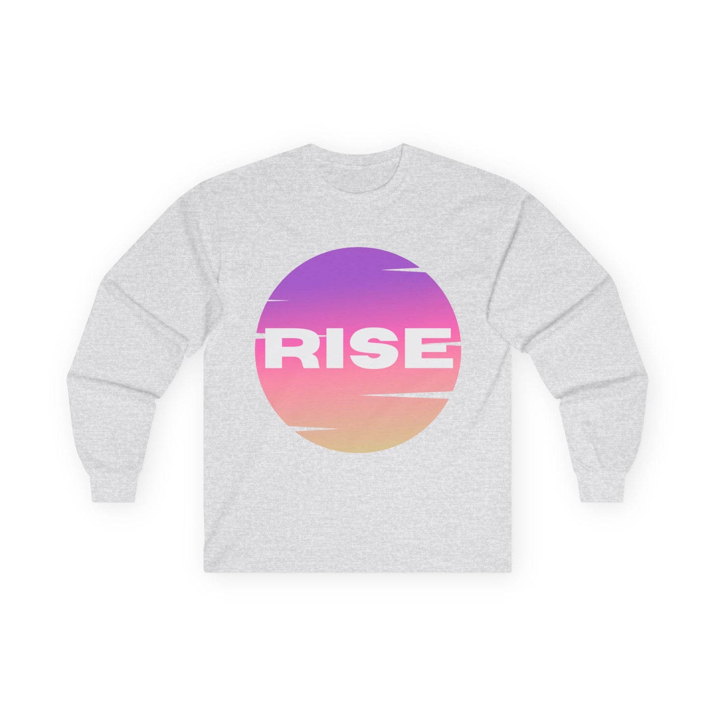 Motivational Long Sleeve Tee - 'RISE' Graphic
