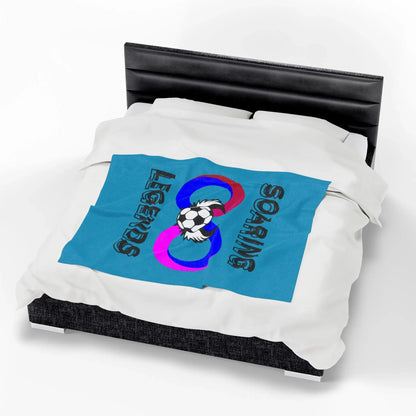 Soaring Legends Soccer Blanket - Cozy Sports Throw for Kids, Team Gift, Football Lovers Decor, Soft Plush Home Accessory - RizQ Life 