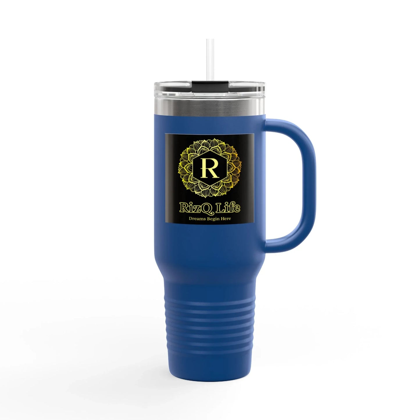 RizQ Life 40oz Insulated Travel Tumbler with Handle