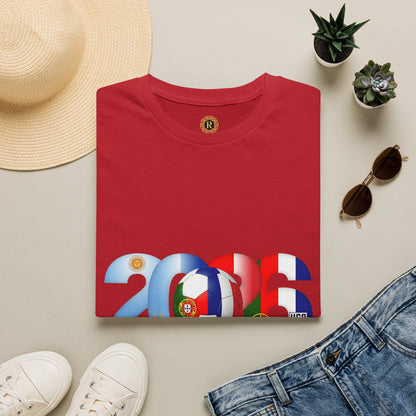2026 Soccer Unisex Shirt | POR ARG FRA USA Football Tee