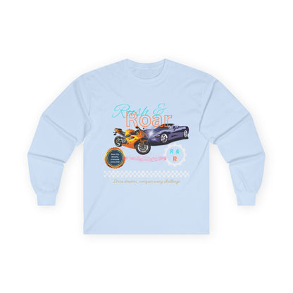 Drive & Roar Long Sleeve Tee - Car Enthusiast Gift