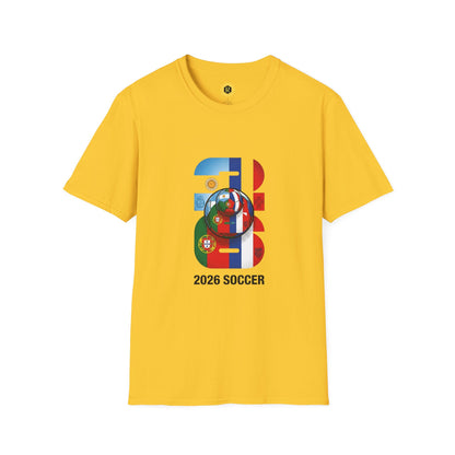 2026 Soccer World Flags T-Shirt | Football Tournament Graphic Tee