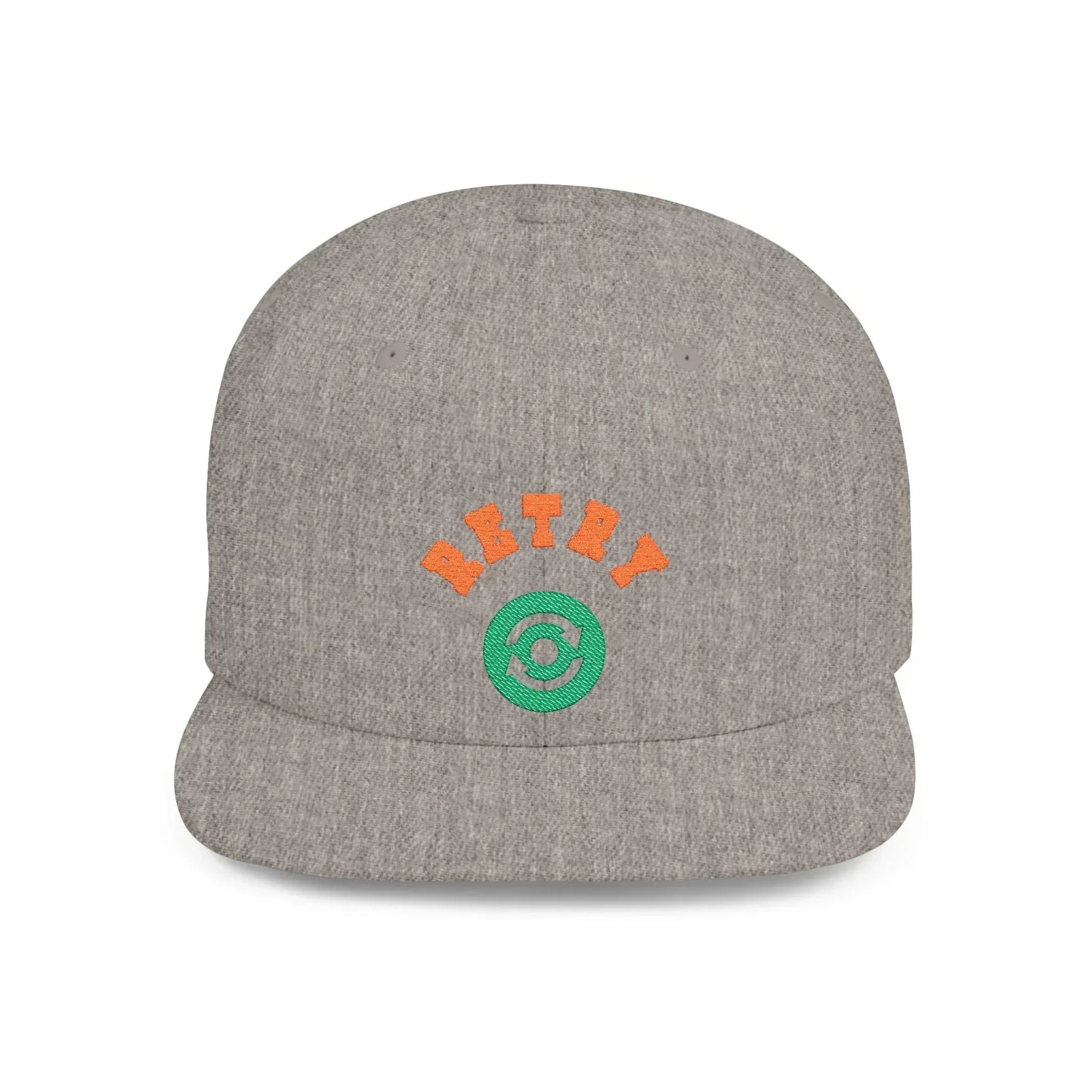 Retry Vintage Flat Bill Snapback Cap – Adjustable streetwear hat for men & women. Ideal gift for casual fashion, festivals, and urban style. - RizQ Life 