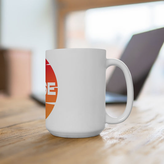 Inspirational Ceramic Mug with 'RISE' Motivational design