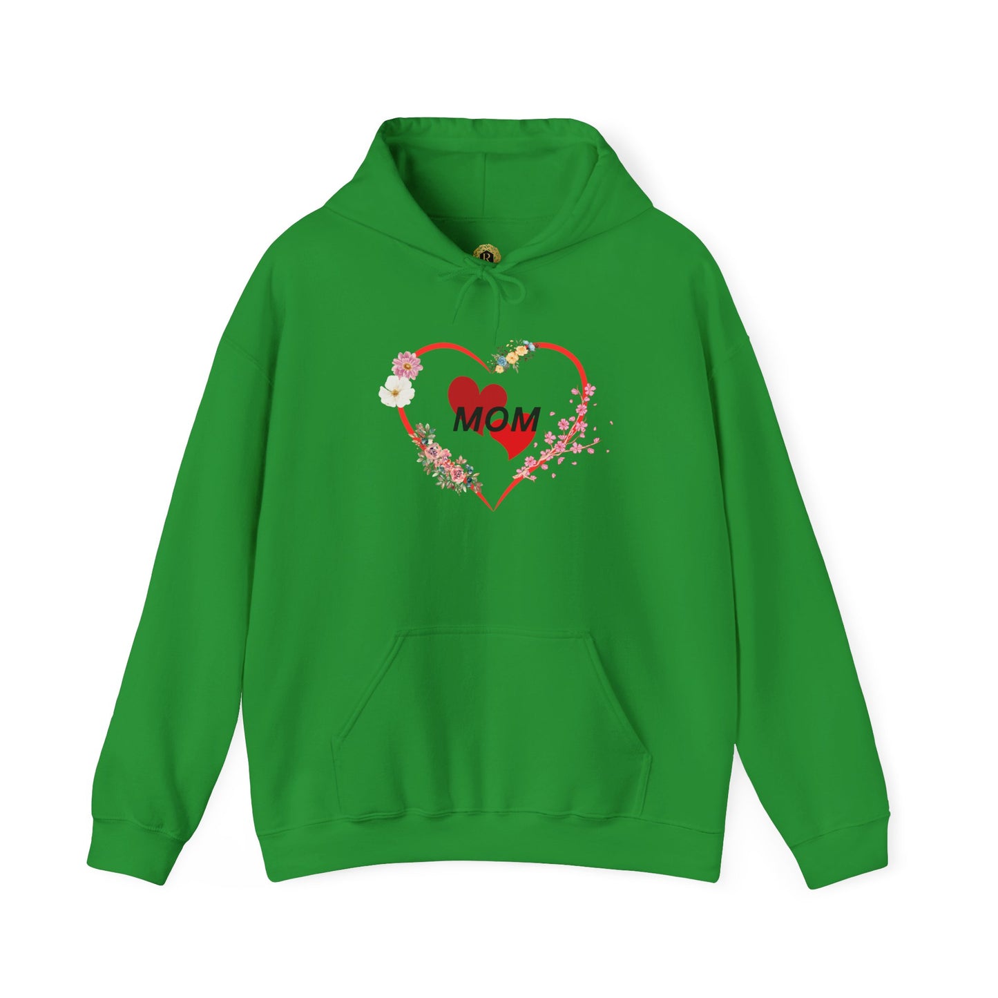 Mom Love Hoodie - Floral Heart Design - Perfect Gift for Mother's Day