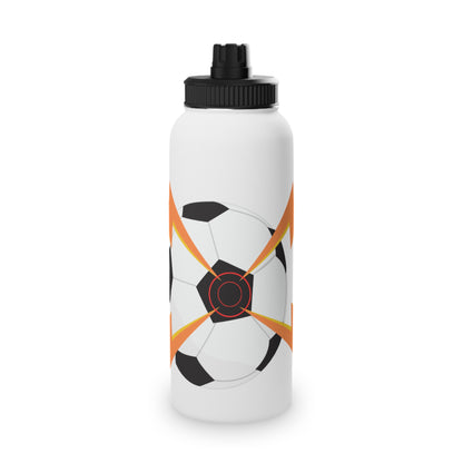 Soccer Theme Stainless Steel Water Bottle - Sports Hydration, Perfect for Athletes