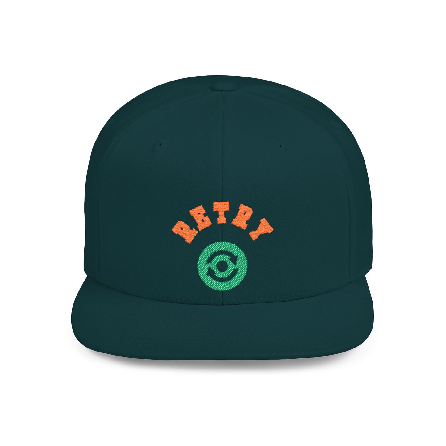 Retry Vintage Flat Bill Snapback Cap – Adjustable streetwear hat for men & women. Ideal gift for casual fashion, festivals, and urban style.
