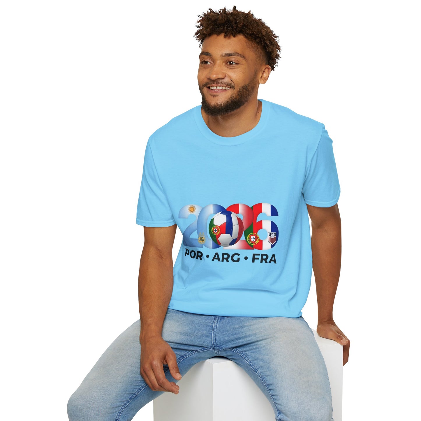 2026 Soccer Unisex Shirt | POR ARG FRA USA Football Tee