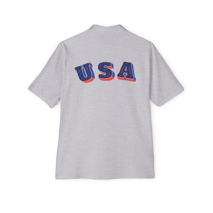 USA Flag Men's Polo