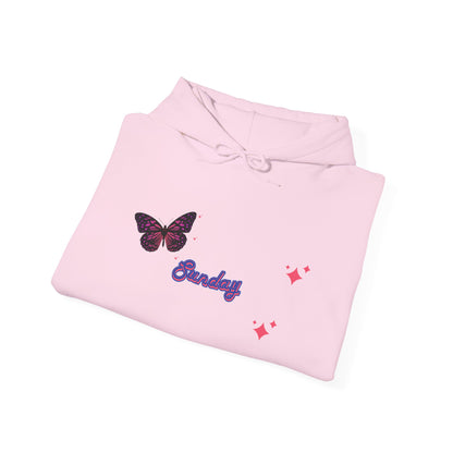 Butterfly Sunday Hoodie Sweatshirt For Women