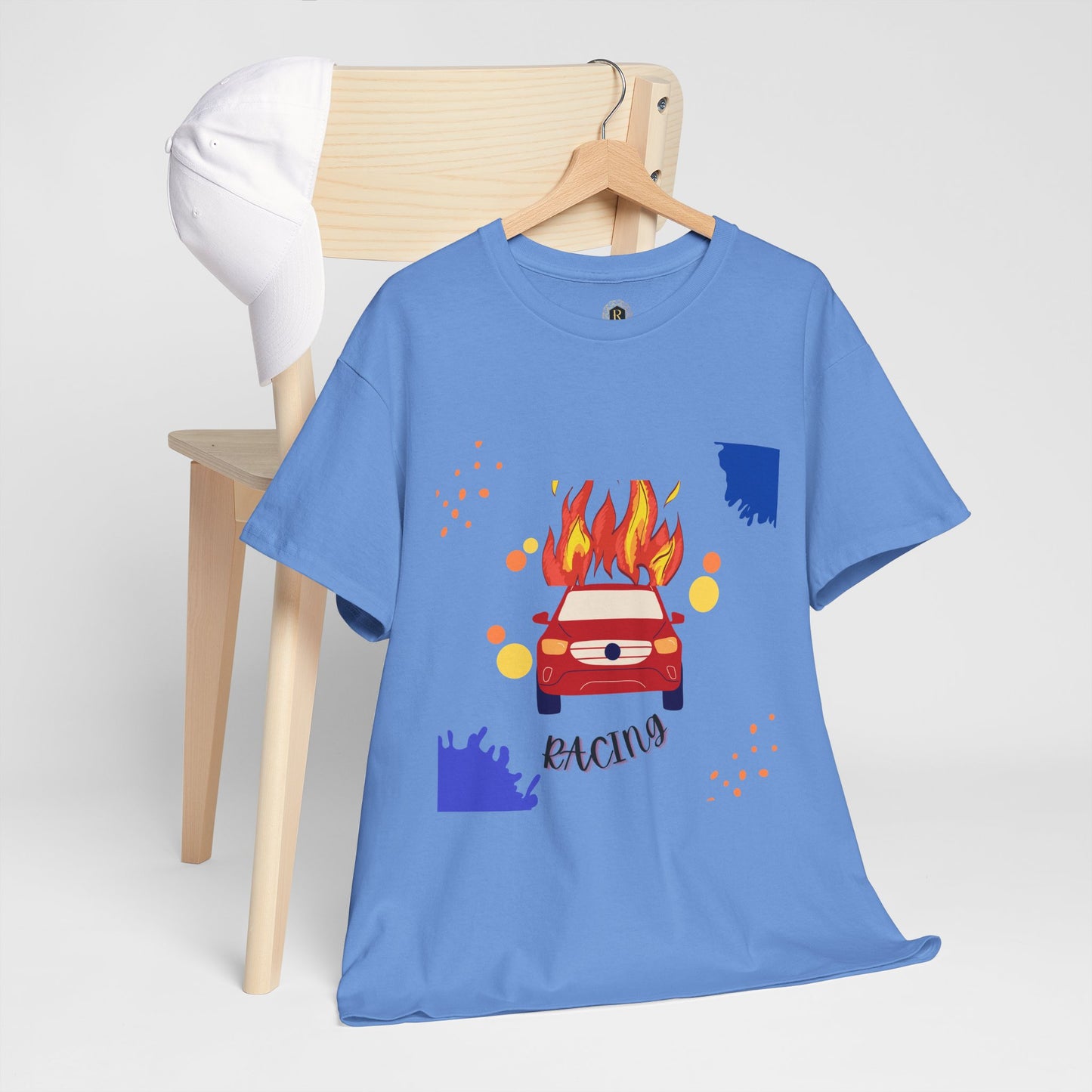 Unisex Racing Graphic T-Shirt – Heavy Cotton Car Racing Tee for Men & Women, Casual Motorsport Fan Shirt, Short Sleeve Top, Sizes S-5XL