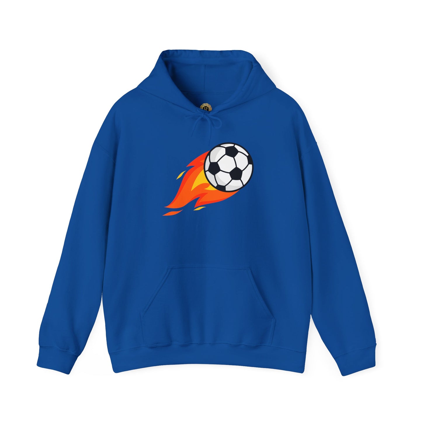 Soccer Fire Ball Hoodie - Men's Heavy Blend Hooded Sweatshirt