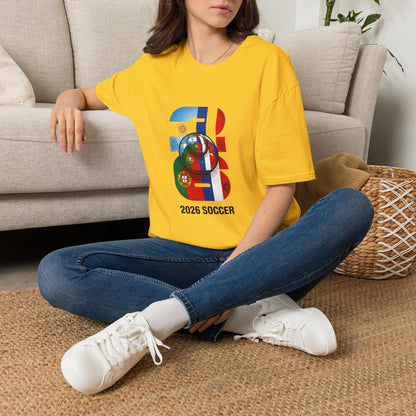 2026 Soccer World Flags T-Shirt | Football Tournament Graphic Tee