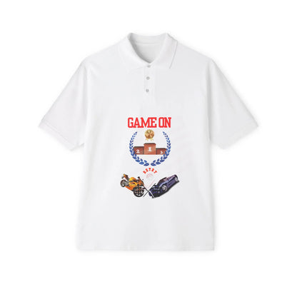 Men's Game Piqué Polo - Casual Sportswear Tee for Active Lifestyle - RizQ Life 