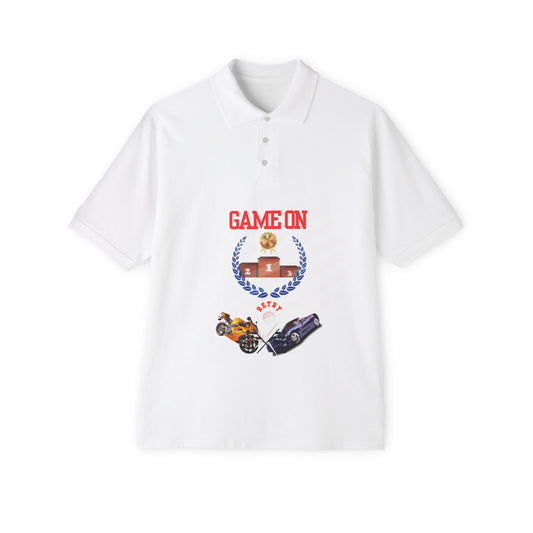 Men's Game Piqué Polo - Casual Sportswear Tee for Active Lifestyle